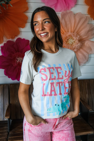 See Ya Later Gator Graphic Tee • Sand
