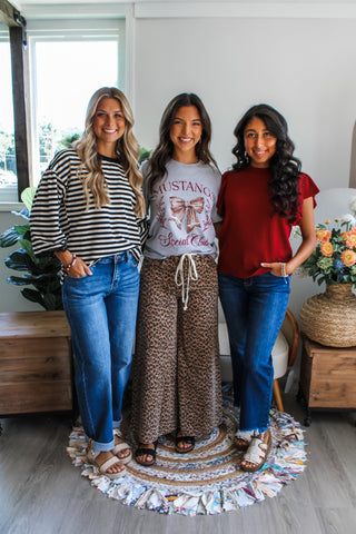 Mustangs Social Club Graphic Tee • Heather Grey - FINAL SALE