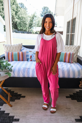 Endless Summer Jumpsuit • Pink Punch