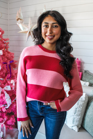 Candy Cane Stripes • Pink/Red