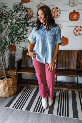 Weekend Hayrides Denim Shirt
