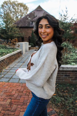 Full Of Joy Puppy Sweater • Oatmeal