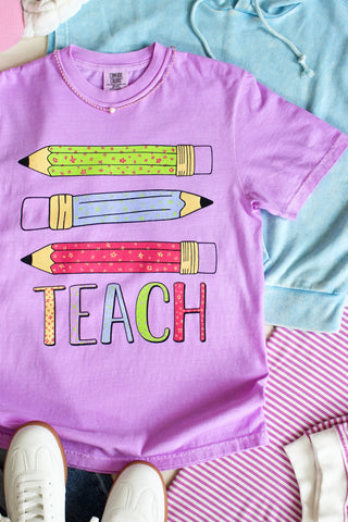 Ready To Teach Graphic Tee • Orchid