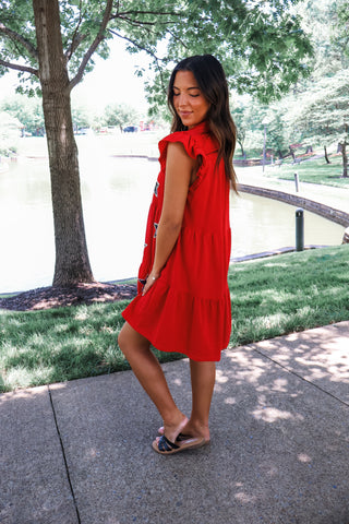 Summer Sale 23 • Stars & Sparkle Ruffle Dress - FINAL SALE