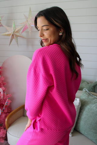 Merry & Bright Pant Set • Hot Pink