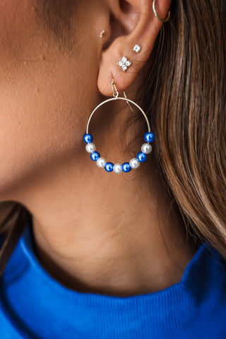 Team Kentucky Hoop Earrings • Gold