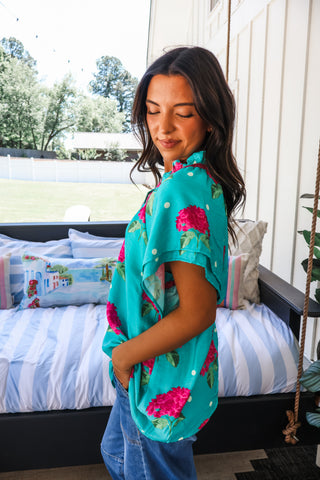 Moment To Bloom • Teal Floral