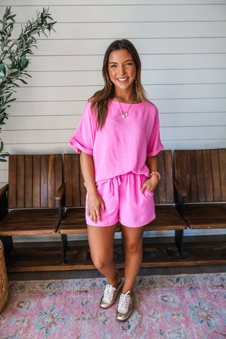 Made To Match Short Set • Pink