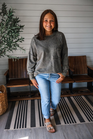 Double The Fun Pocket Pullover • Storm