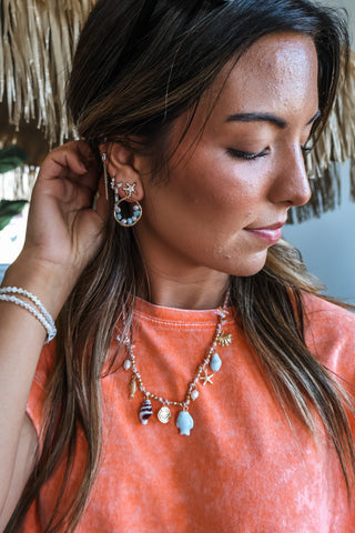 Wish Upon A Starfish Earrings • Seafoam