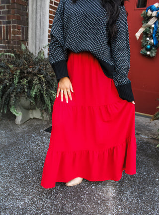 Making Memories Ruffle Skirt • Red