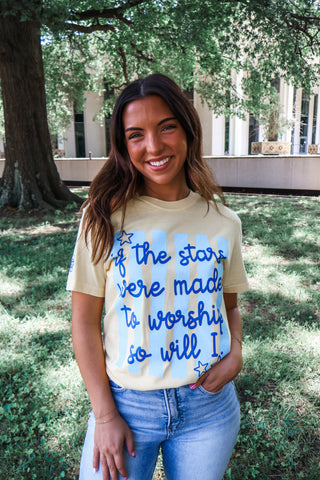 If The Stars Were Made To Worship Graphic Tee • Lemon