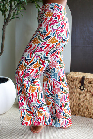 Dahlia Floral Wide Leg Pants • Multi