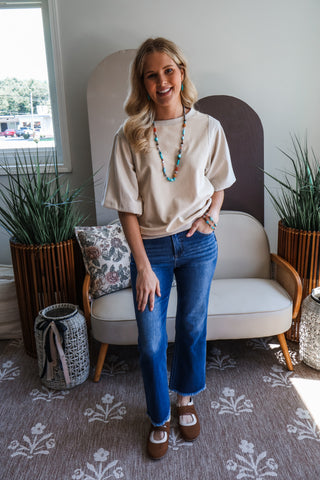 Fall Frenzy 20 • Linen Mixed Media Pullover - FINAL SALE