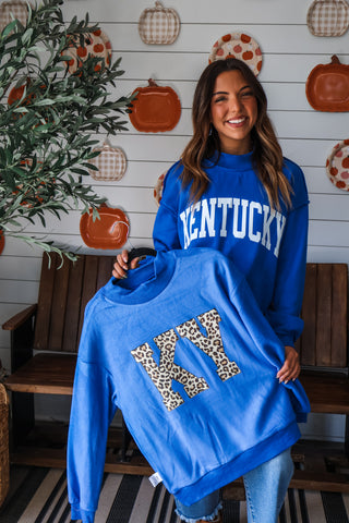 Wildcats Reversible Pullover • Blue
