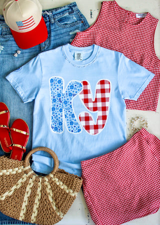 Kentucky Sweetheart Graphic Tee • Light Blue
