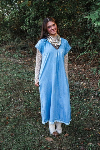Walk The Line Denim Midi