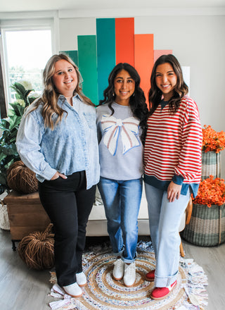 Denim Blues Striped Shirt • Light Wash - PLUS