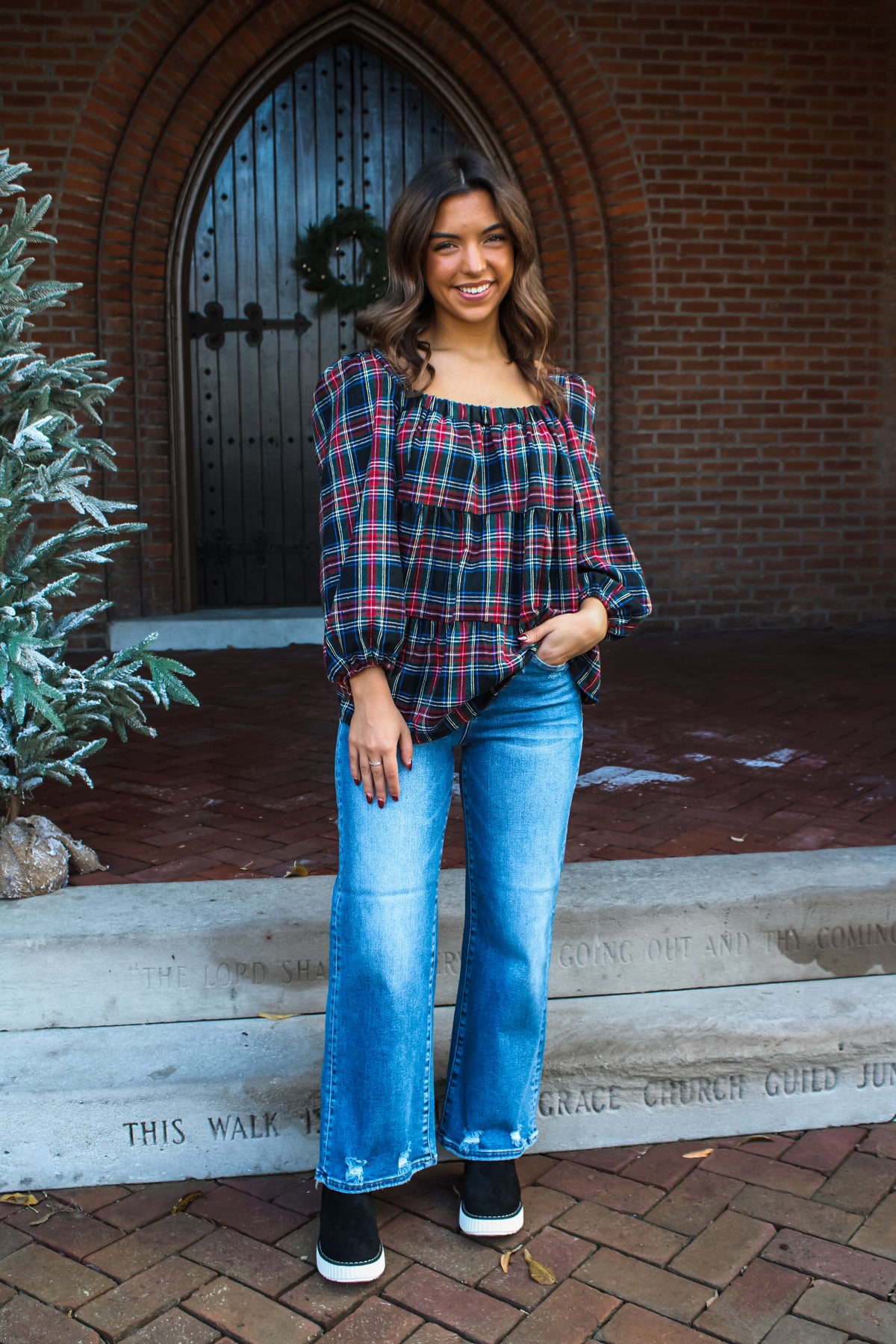 Under The Mistletoe • Black Plaid