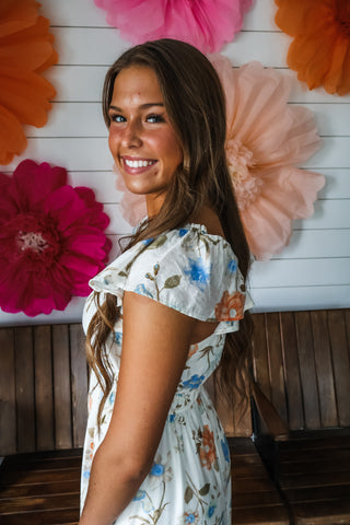 Flower Market Midi • Cream Multi