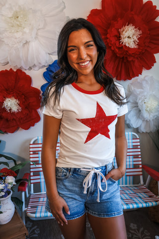 All Star Ringer Top • White