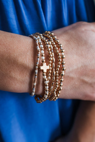 Beauty of Faith Bracelet • Taupe Mix