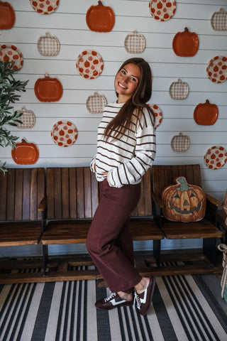 Cider Season Stripes • Cream