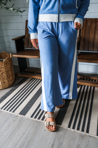 On Cloud Nine Pant Set • Heather Blue