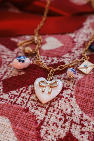 A Love Story Charm Necklace • Blue