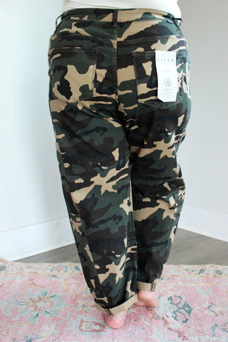 Cameron Camo Print Barrel Leg - PLUS