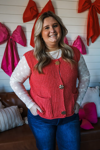 Beautiful Bows Mesh Top • Cream - PLUS