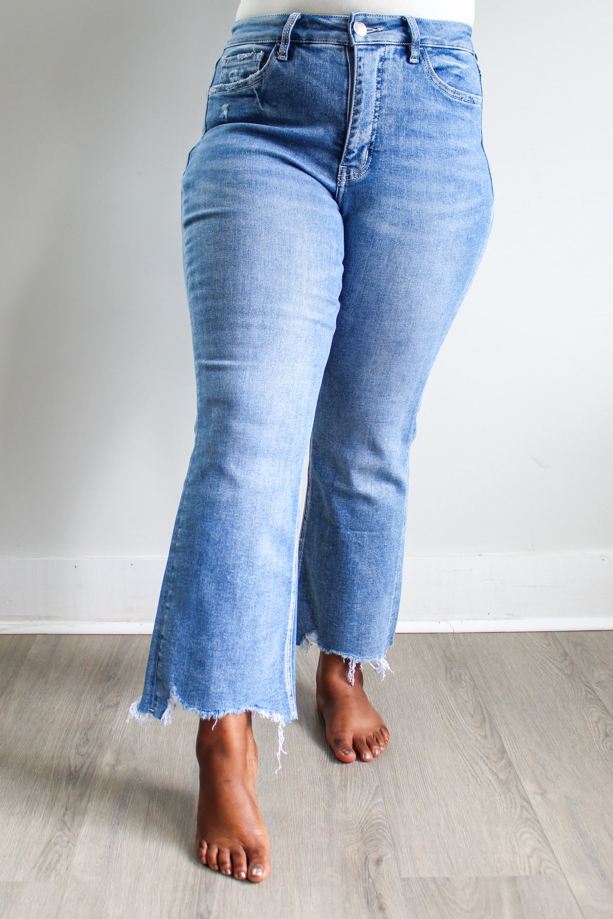 Layne Kick Flare Jean • Medium Wash - PLUS