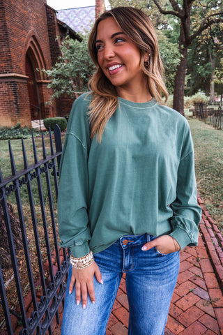 Toasty Tones Crewneck • Green
