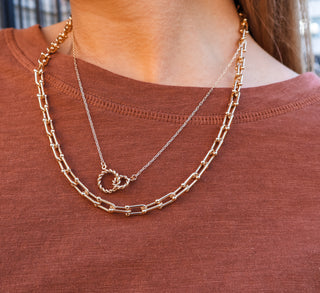 Forever Linked Layered Necklace • Gold