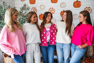 Playful Pop Cardigan • Pink