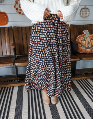 Harvest Moon Pleated Skirt • Navy