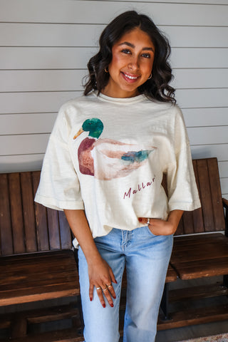 Mallard Muse Slub Tee • Pale Yellow