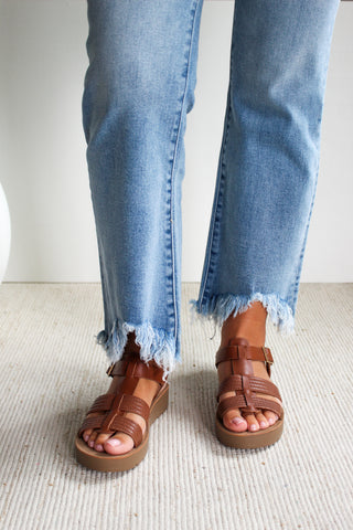 Mara Fisherman Sandal • Cognac