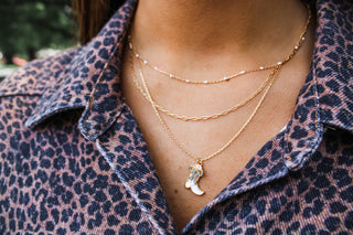 Howdy Darling Layered Necklace • Blue