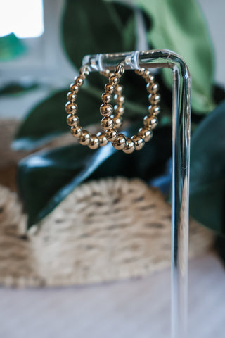 Golden Hour Hoop Earrings • Gold