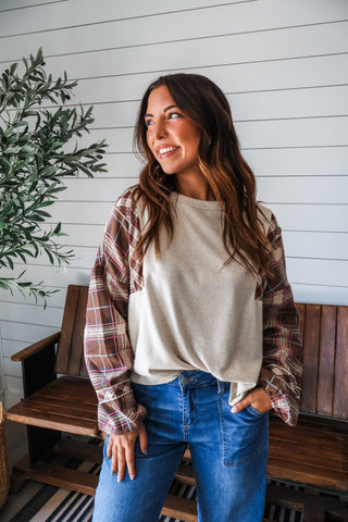 Playful In Plaid • Oatmeal Multi