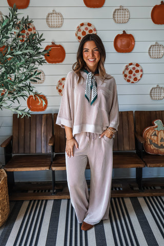 Crisp Autumn Air Pant Set • Mocha