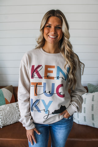 A Kentucky Fall Graphic Sweatshirt • Cosmic Latte