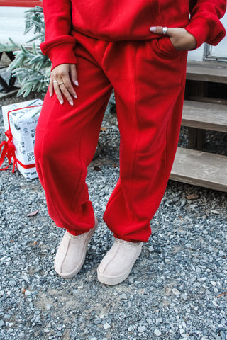 Holiday Season Standard Pants • Red