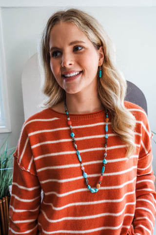 Western Chic Beaded Necklace Set • Multi - FINAL SALE
