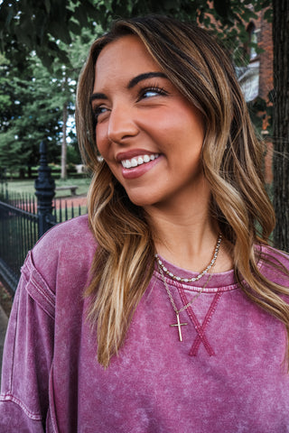 Riley Mineral Pullover • Wine