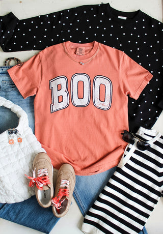 Boo University Graphic Tee • Dusty Peach
