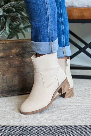Adelaide Ankle Boot • Beige