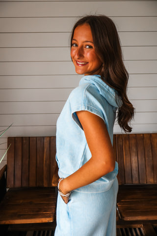 Soak Up The Sun Top • Sky Blue