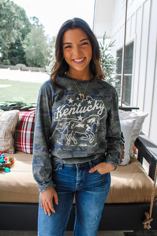 Kentucky Spirit Graphic Tee • Camo